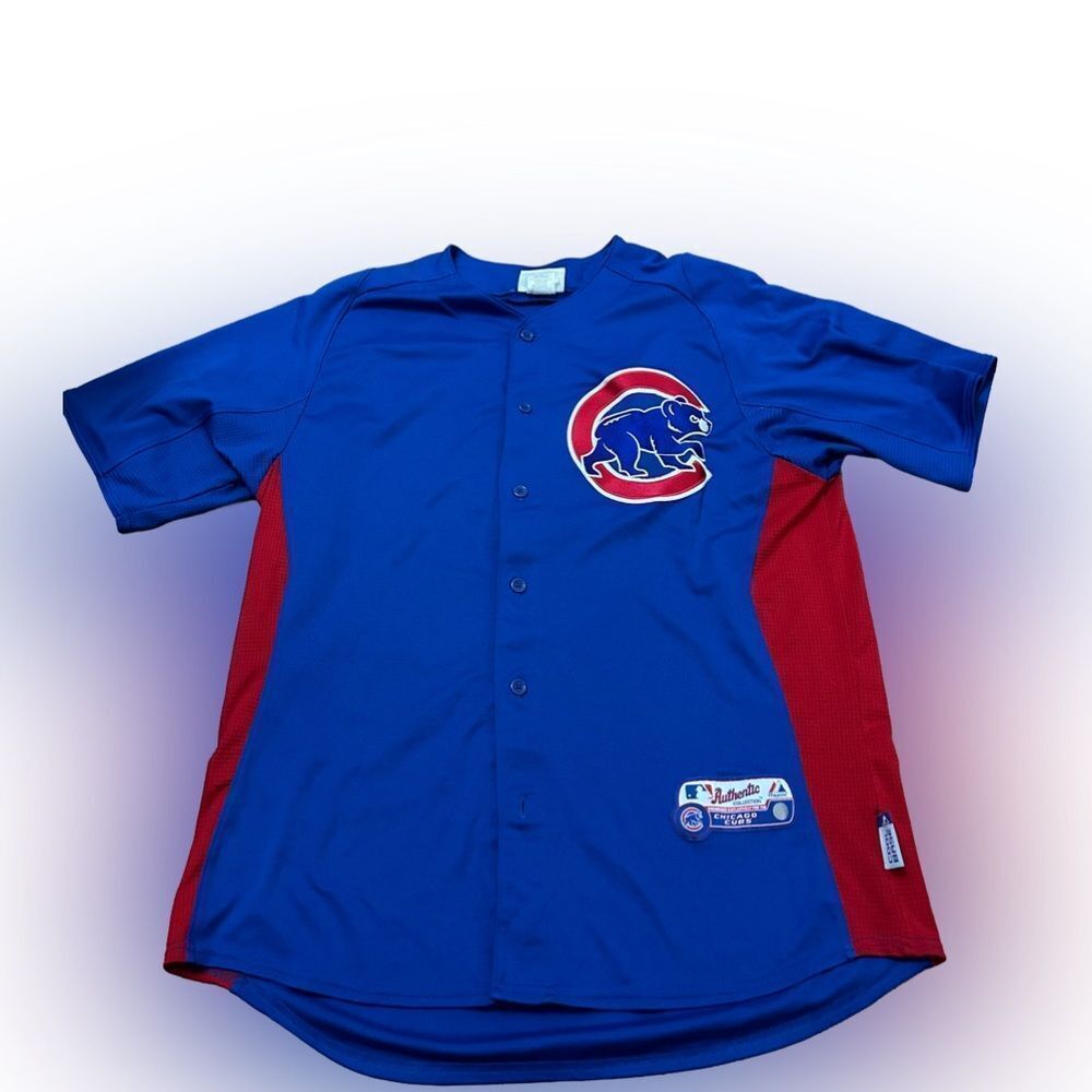 Men’s Y2K Majestic Authentic Collection Chicago Cubs Baseball Jersey #5